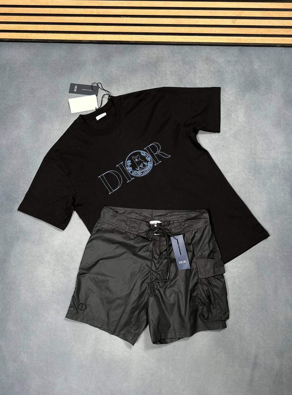 Christian Dior Couture Lily Of The Valley Cotton T-Shirts & Shorts Sets Mens in Multiple Colors Best Sale AAA Quality UK Fakes