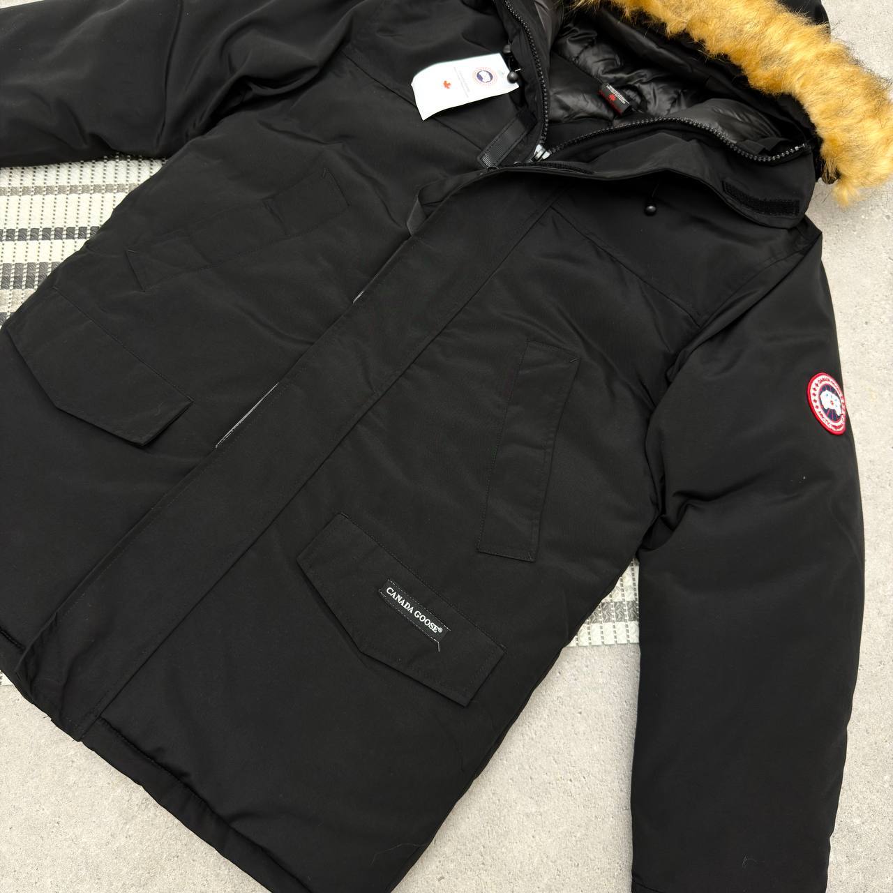 Canada Goose Langford Parka Fusion Fit Jacket Mens in 2 Colors Best Sale UK Reps AAA Quality