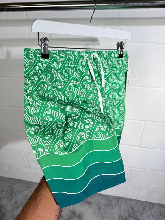 Casablanca Casa Way World Series Column Monogram Silk Shorts Mens in Green Color UK Reps AAA Quality