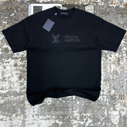 Louis Vuitton Embroidered Signature Cotton T-Shirts in 2 Colors Mens Ready to Wear UK Reps Best Sale