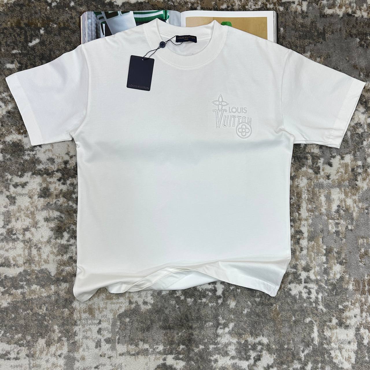 Louis Vuitton 3D Monogram Embroidery T-Shirts Mens in Multiple Colors Ready to Wear Best Sale UK Reps AAA Quality