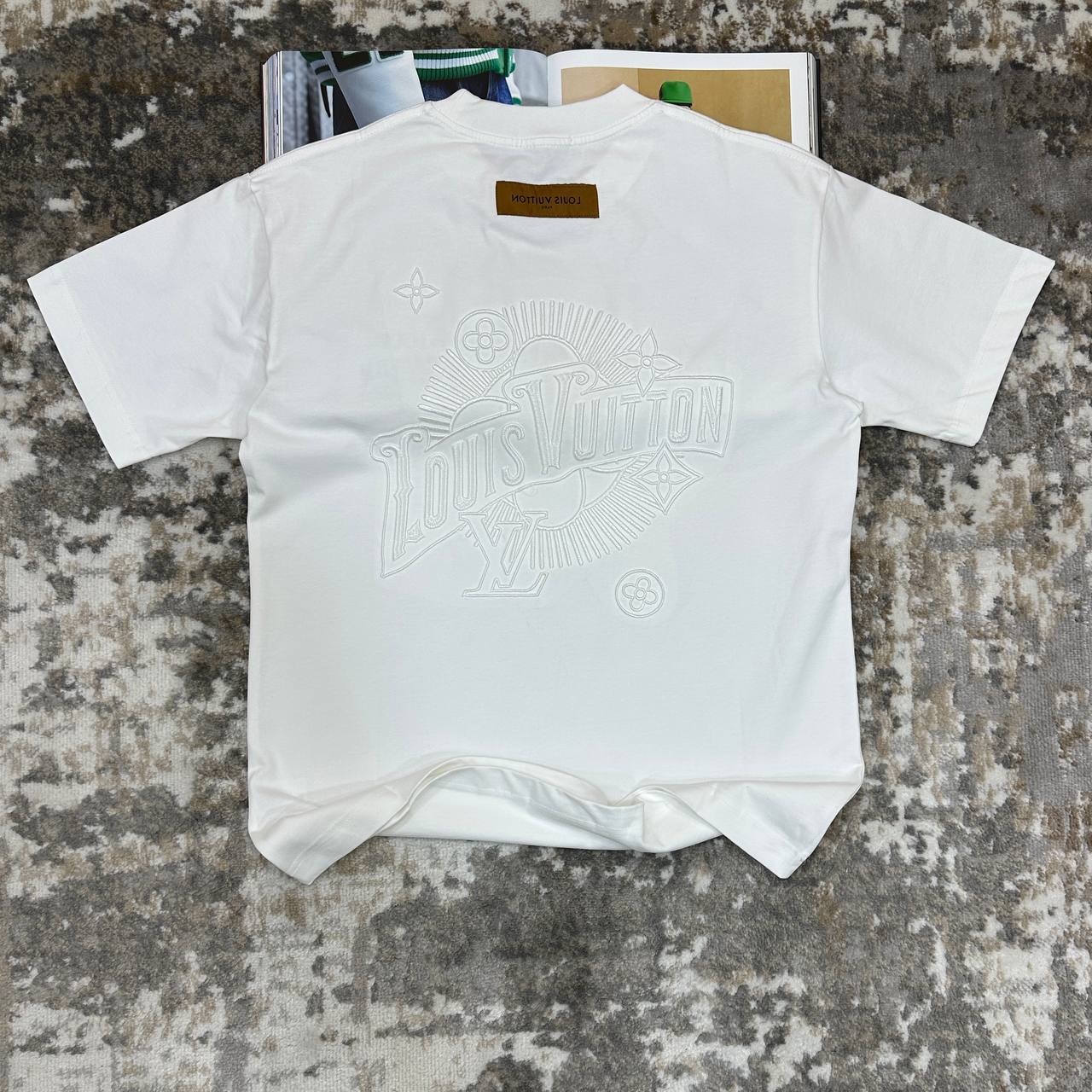 Louis Vuitton 3D Monogram Embroidery T-Shirts Mens in Multiple Colors Ready to Wear Best Sale UK Reps AAA Quality