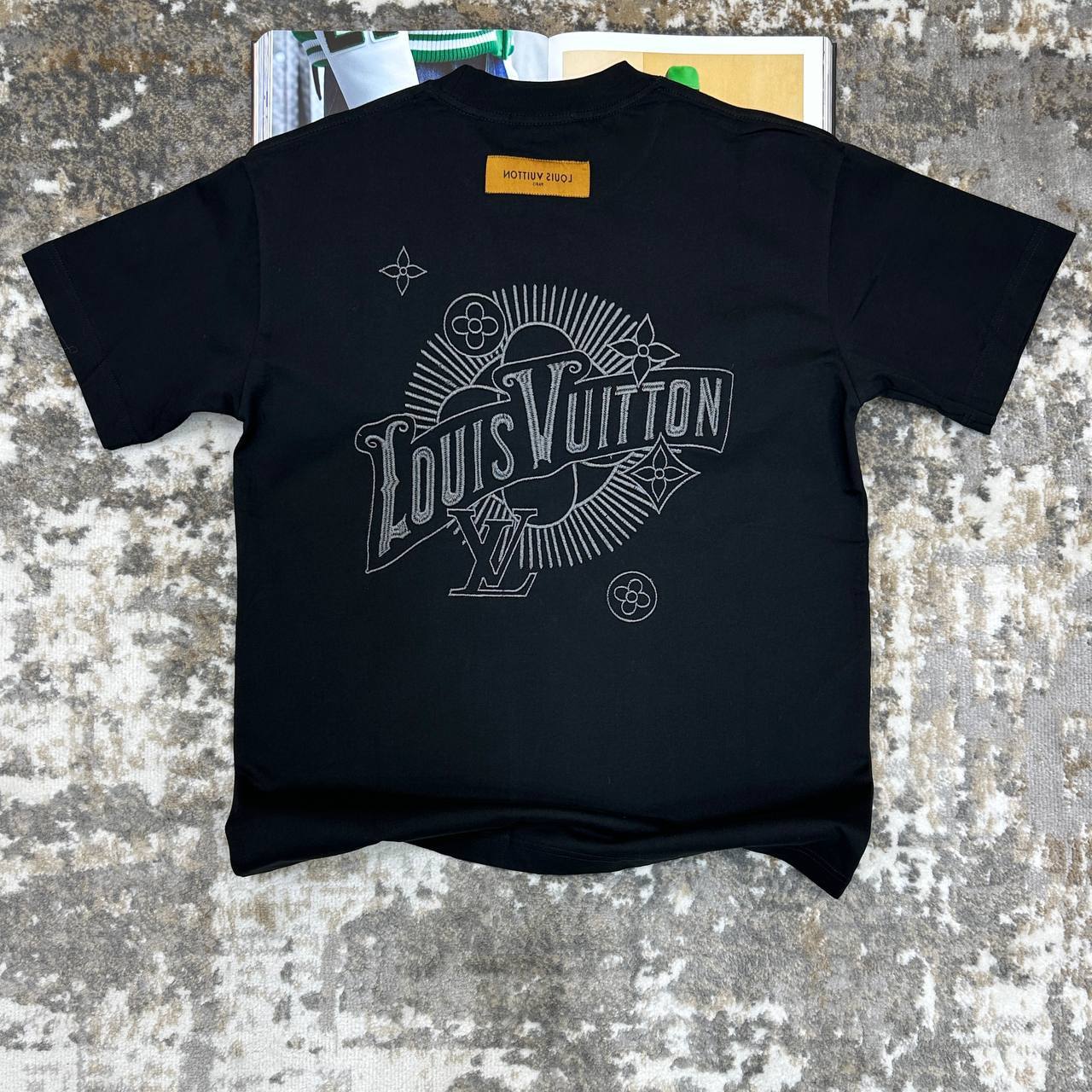 Louis Vuitton 3D Monogram Embroidery T-Shirts Mens in Multiple Colors Ready to Wear Best Sale UK Reps AAA Quality