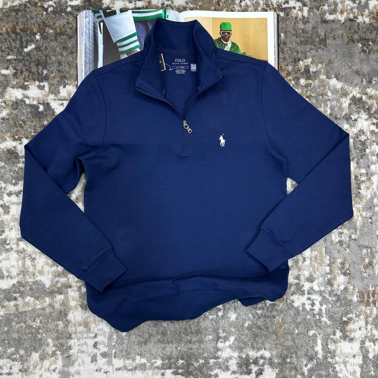 Polo Ralph Lauren Double-Knit Quarter-Zip Jumpers in Multiple Colors Mens Best Sale UK Reps AAA Quality