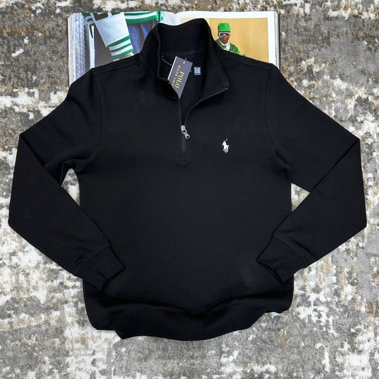 Polo Ralph Lauren Double-Knit Quarter-Zip Jumpers in Multiple Colors Mens Best Sale UK Reps AAA Quality
