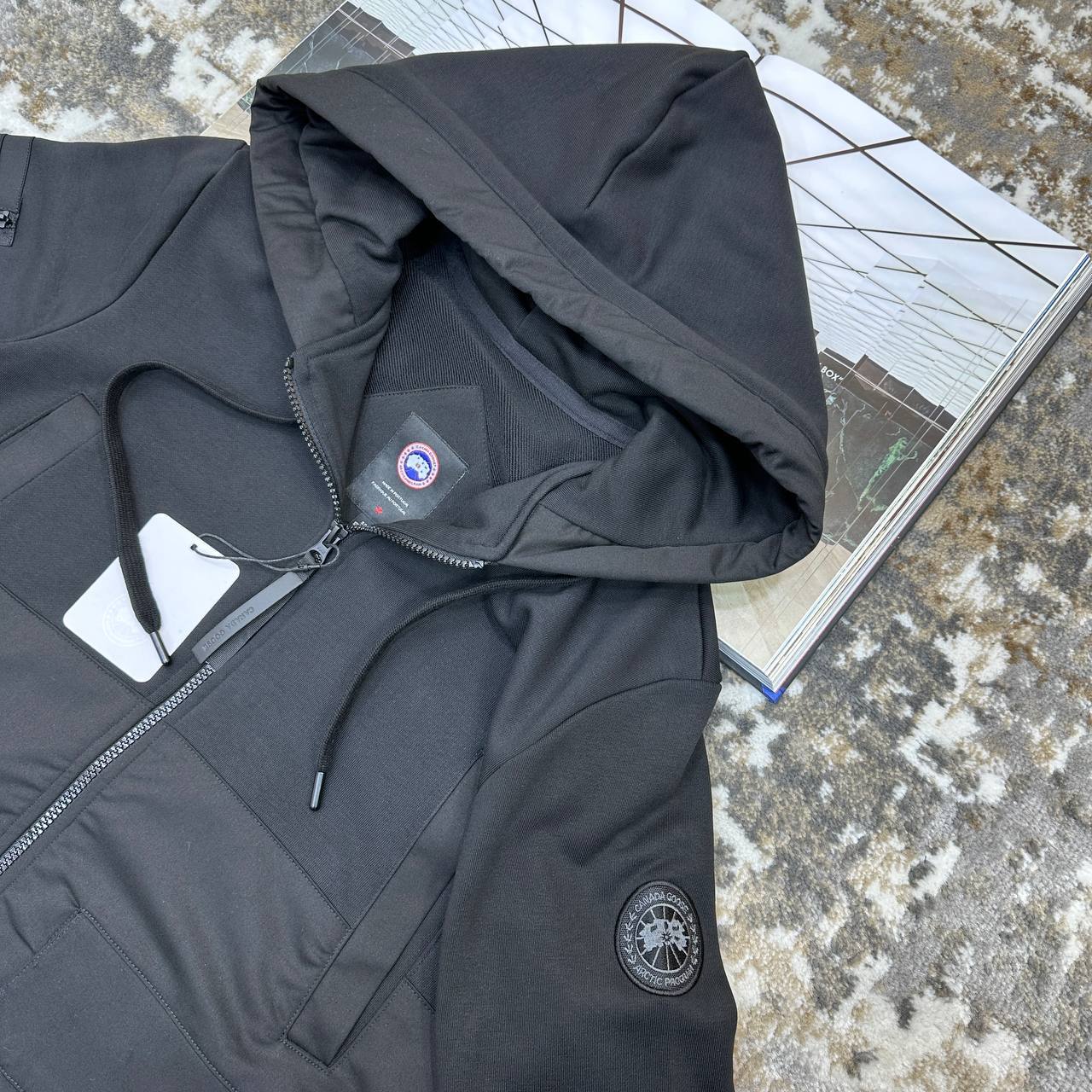 Canada Goose Huron Classic Logo Jackets Mens in Multiple Colors Best Sale UK Reps AAA Quality