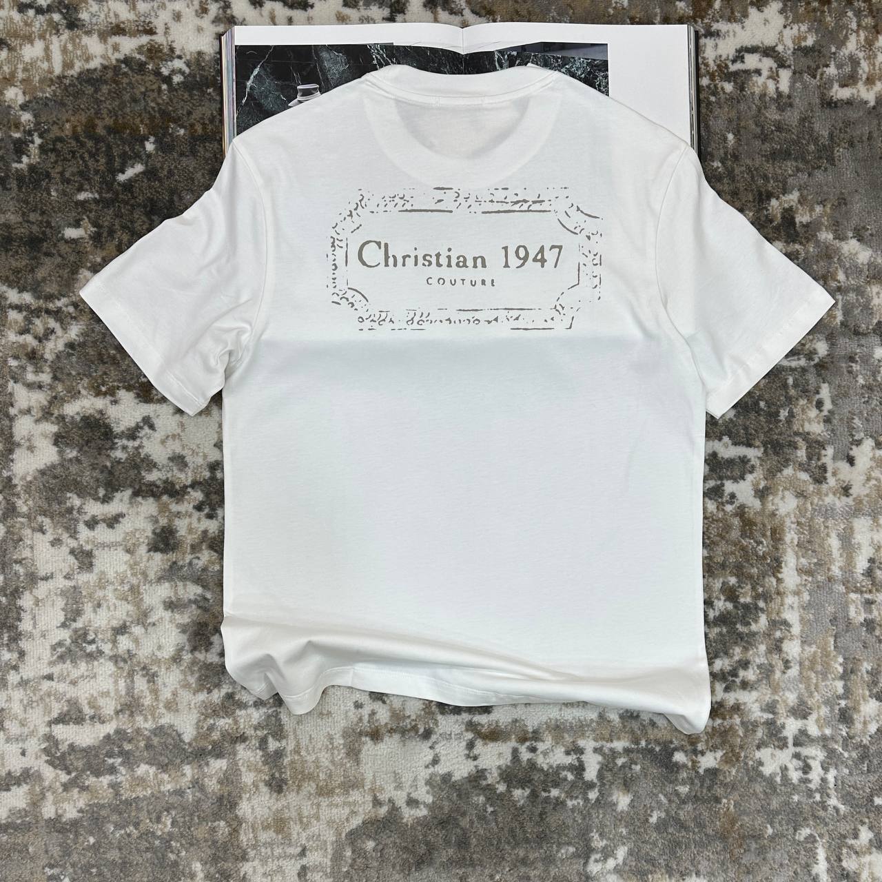 Christian Dior Homme T-Shirt Size M: 1947 Signature T-Shirt Mens in 2 Colors Best Sale UK Reps AAA Quality