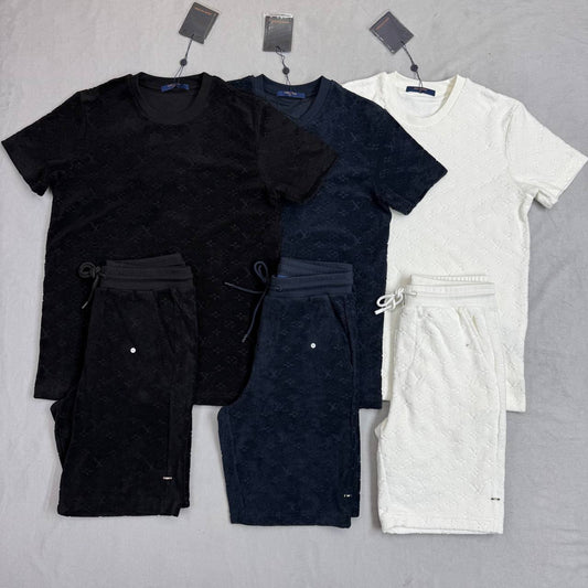 Louis Vuitton Monogram French Terry Shorts Sets Mens in Multiple Colors UK Reps AAA Quality