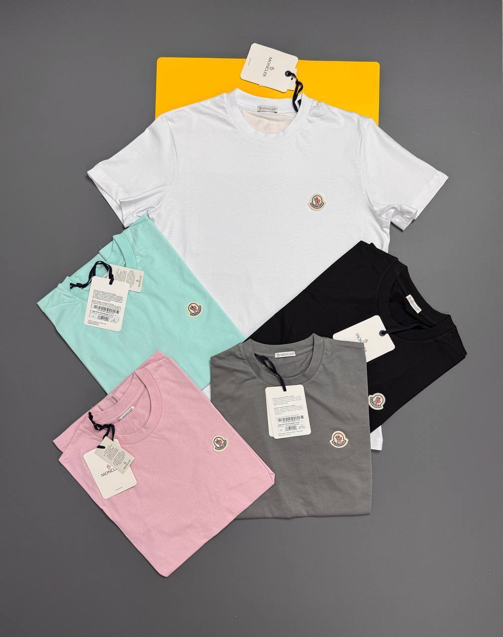 Moncler Embroidery Logo Couture Relaxed Fit T-Shirts Mens in Multiple Colors UK Reps AAA Quality