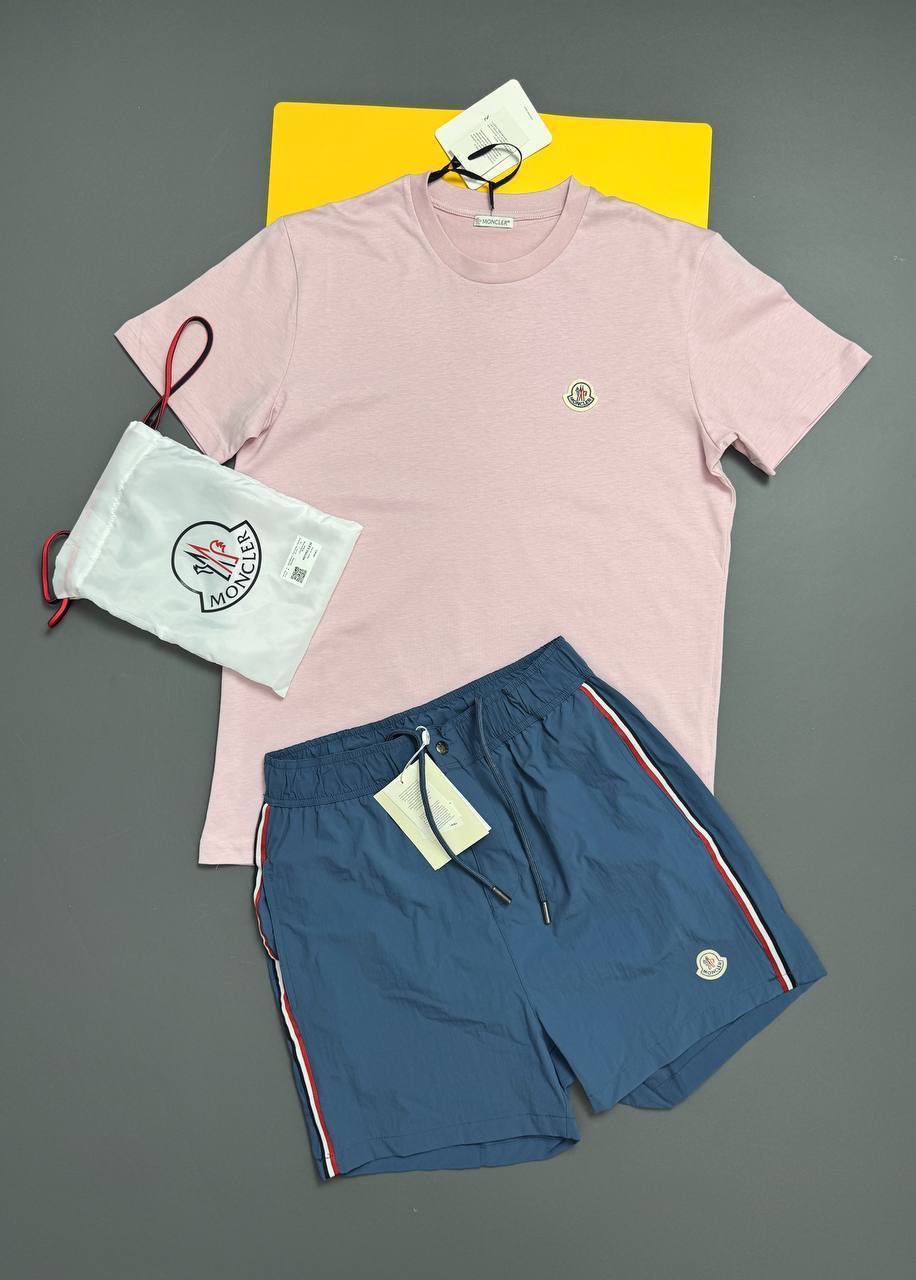 Moncler Embroidery Logo Couture Relaxed Fit T-Shirts & Shorts Sets Mens in Multiple Colors UK Reps AAA Quality