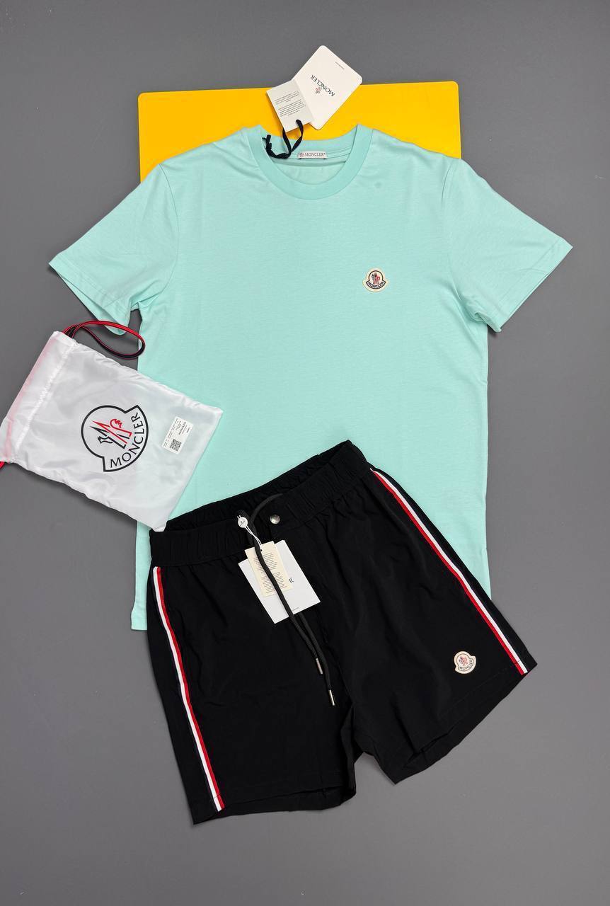 Moncler Embroidery Logo Couture Relaxed Fit T-Shirts & Shorts Sets Mens in Multiple Colors UK Reps AAA Quality