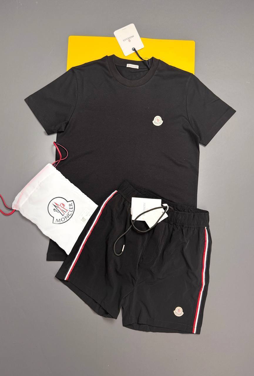 Moncler Embroidery Logo Couture Relaxed Fit T-Shirts & Shorts Sets Mens in Multiple Colors UK Reps AAA Quality