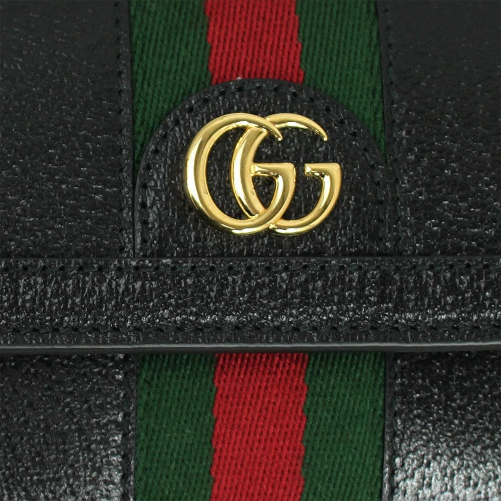Gucci Wallet Women's Gucci Long REP Wallet Web Stripe Leather Black SALE UK